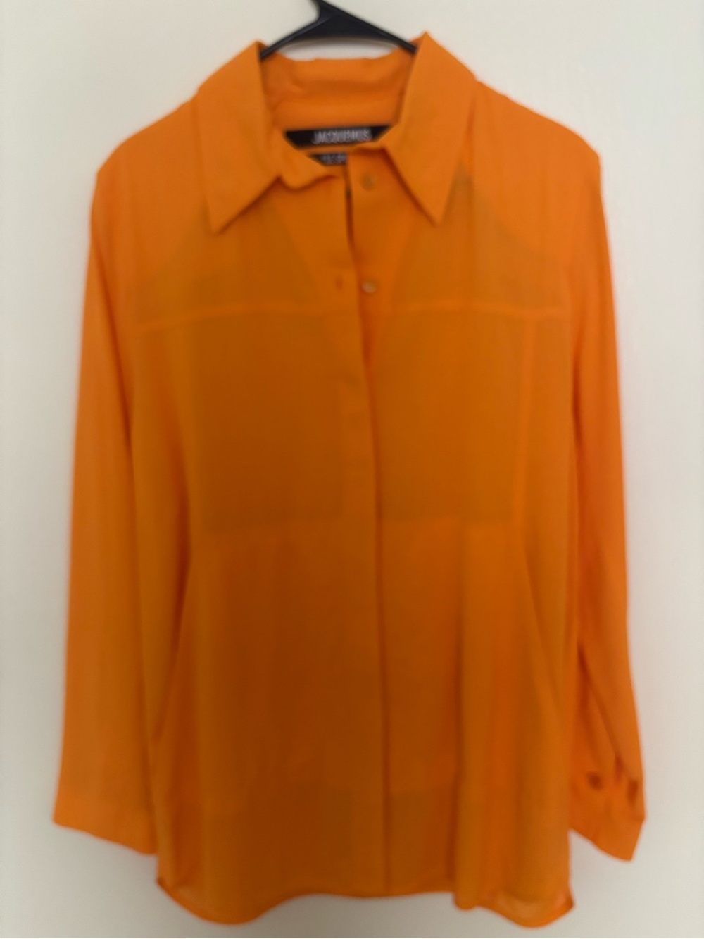 JACQUEMUS Le Splash  Orange Button-Front Blouse